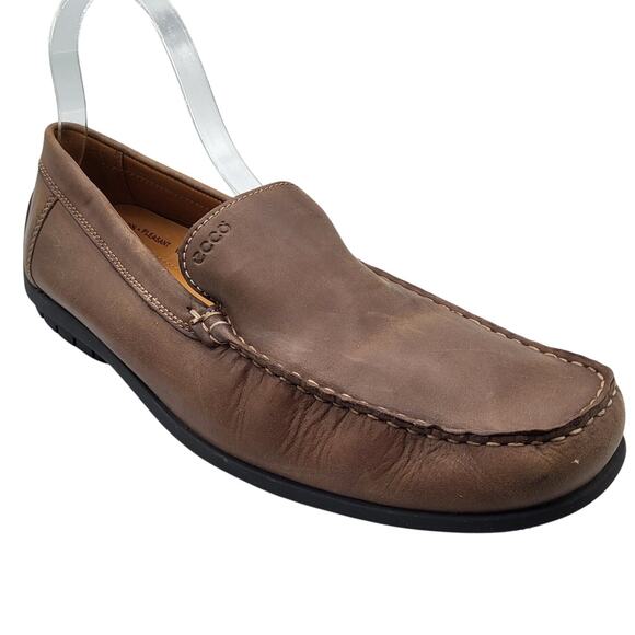 ECCO Classic Moc 2.0 Full Grain Leather Driving Comfort Shoe Men's EU Size 46/12 - Picture 1 of 9